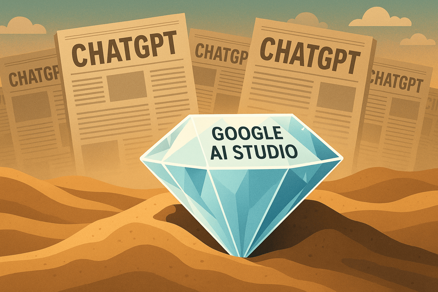 An abstract image representing Google AI Studio.